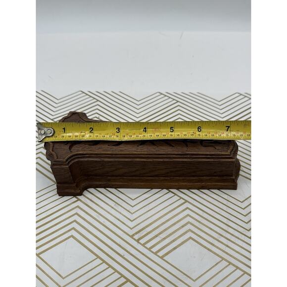 VTG Syroco Homco USA Faux Wood Plastic Wall Pocket Sconce 7 1/2" x 3 1/2" - Picture 3 of 6